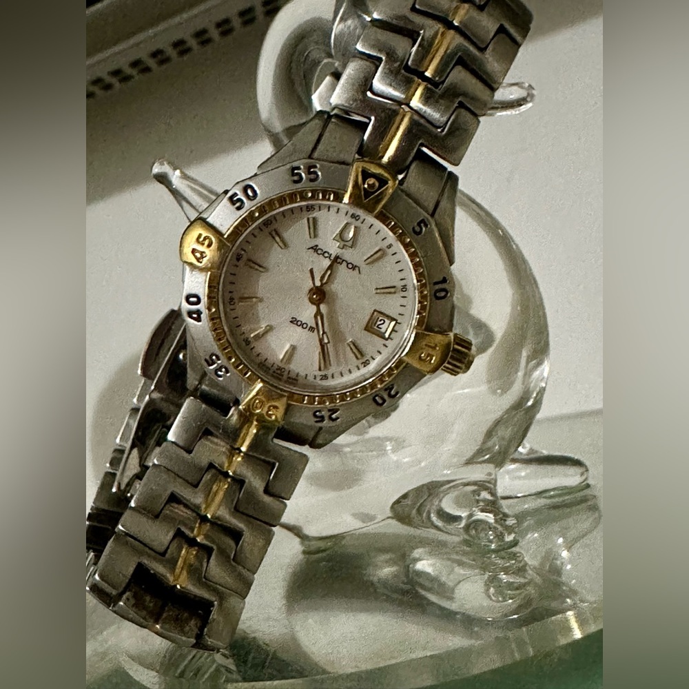 accutron watch vintage two tone